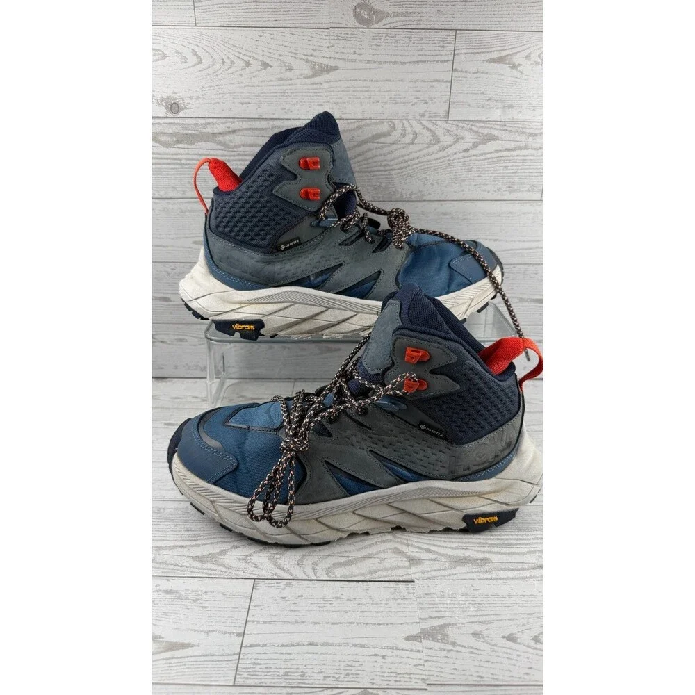 Hoka One One Anacapa Mid GTX 1119372 Blue 8.5B Women's Comfort Hiking Boots #923